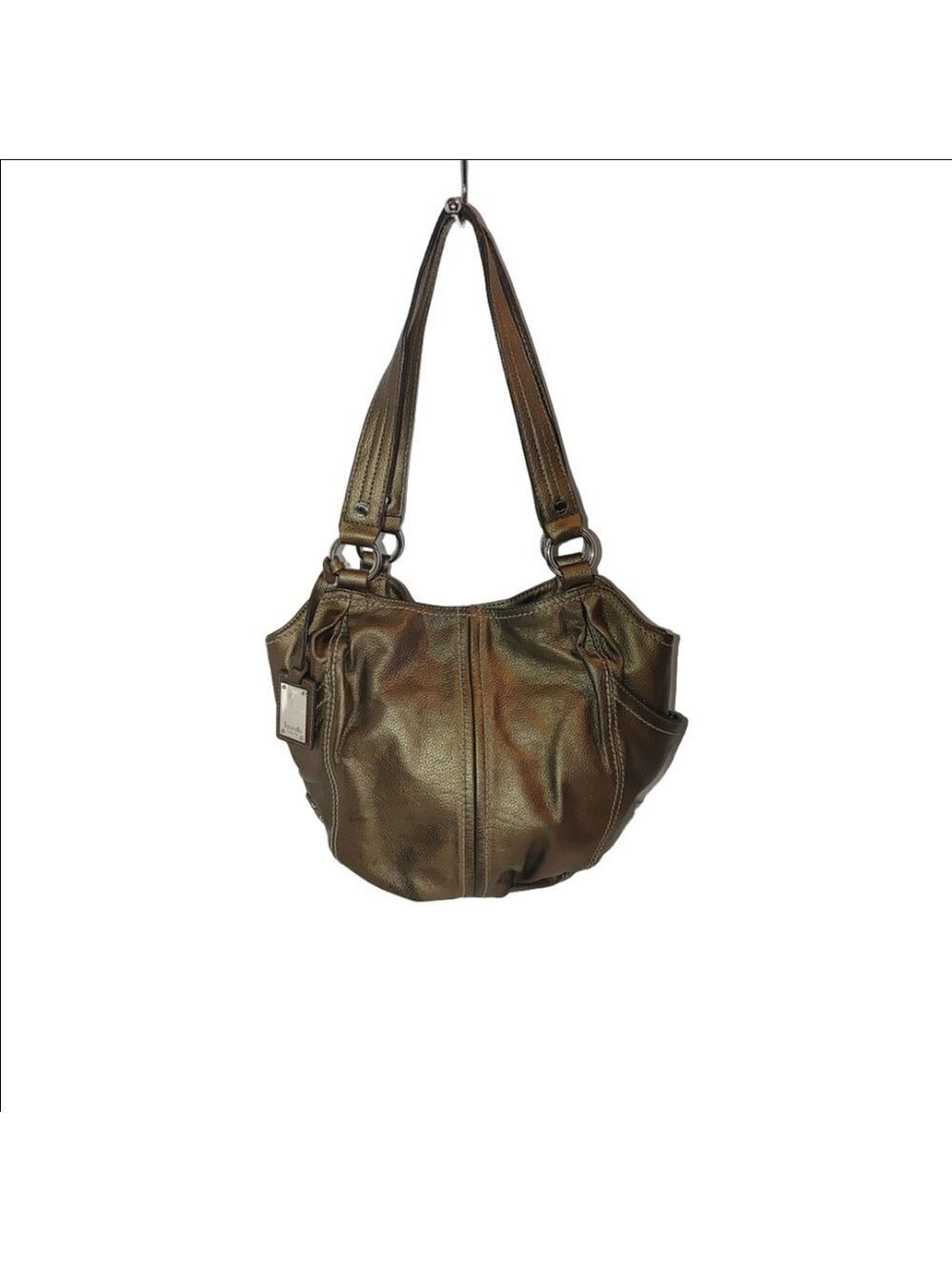 Tignanello Metallic Leather Shoulder Bag - Picture 1 of 5